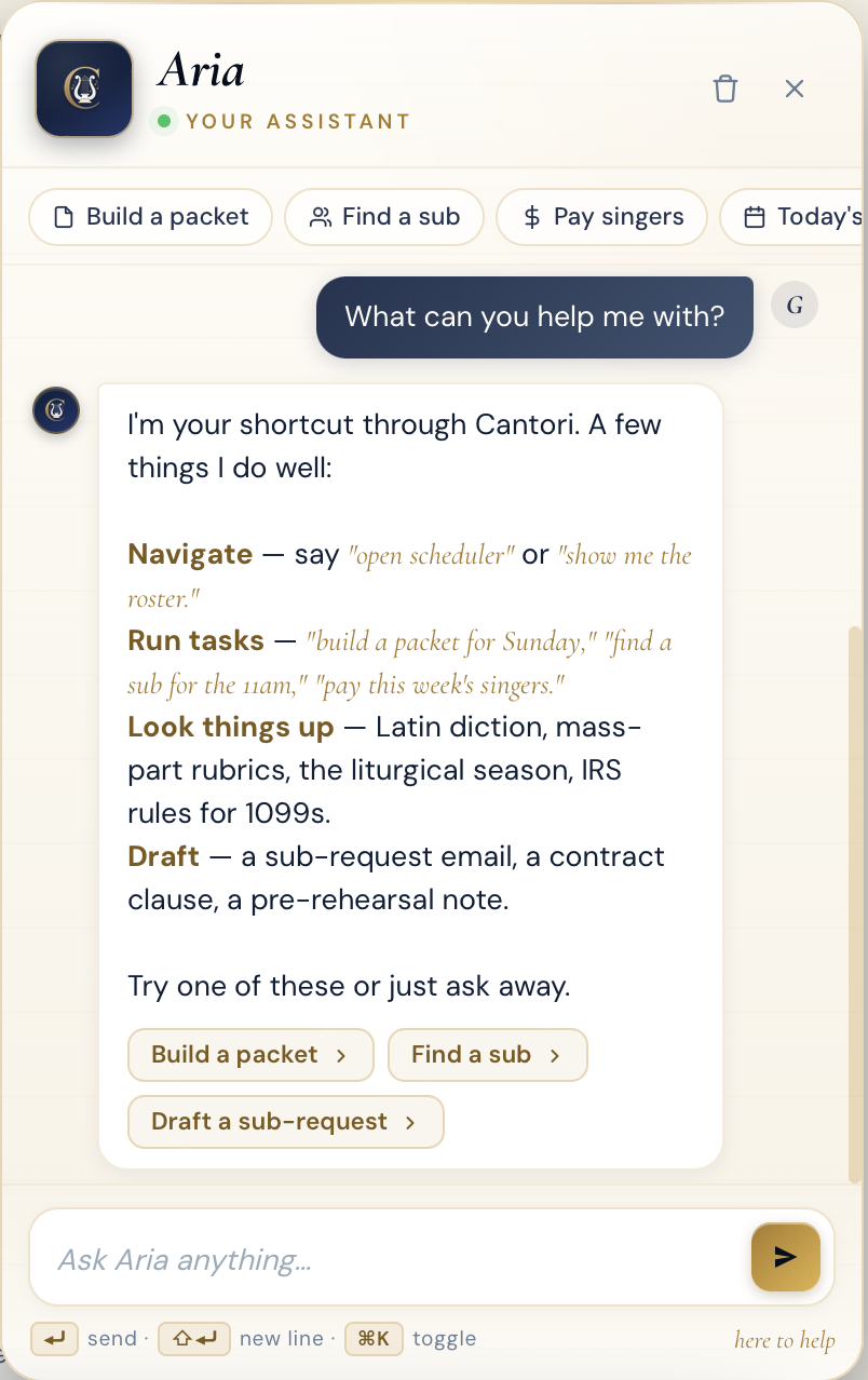 Aria AI Assistant
