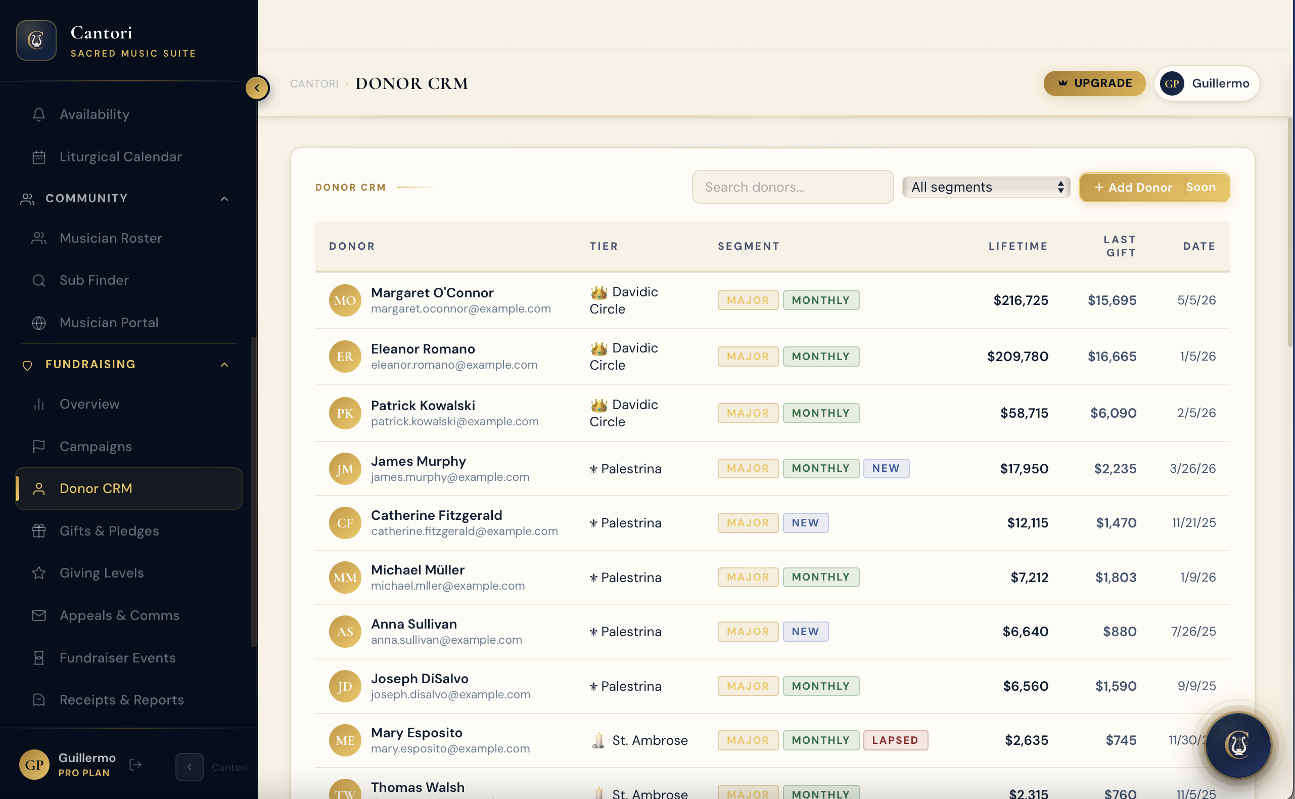 Donor CRM